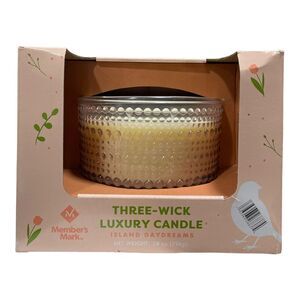 Island Daydreams - Member's Mark Three-Wick Luxury Scented Candle in Glass Conta